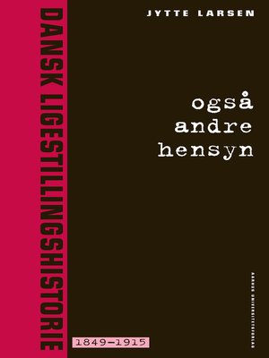cover image of Ogsa andre hensyn 1